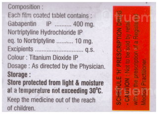 Nuromark Nt 400/10 Mg Tablet 10